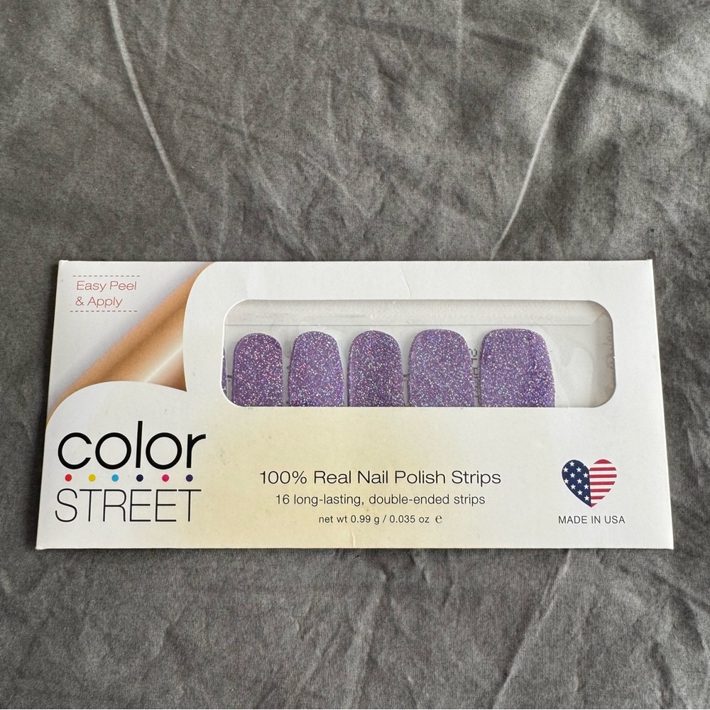 *Rare, HTF* Color Street: Everyday I’m Sparkling | Purple Glitter Party Sparkle - Picture 3 of 10